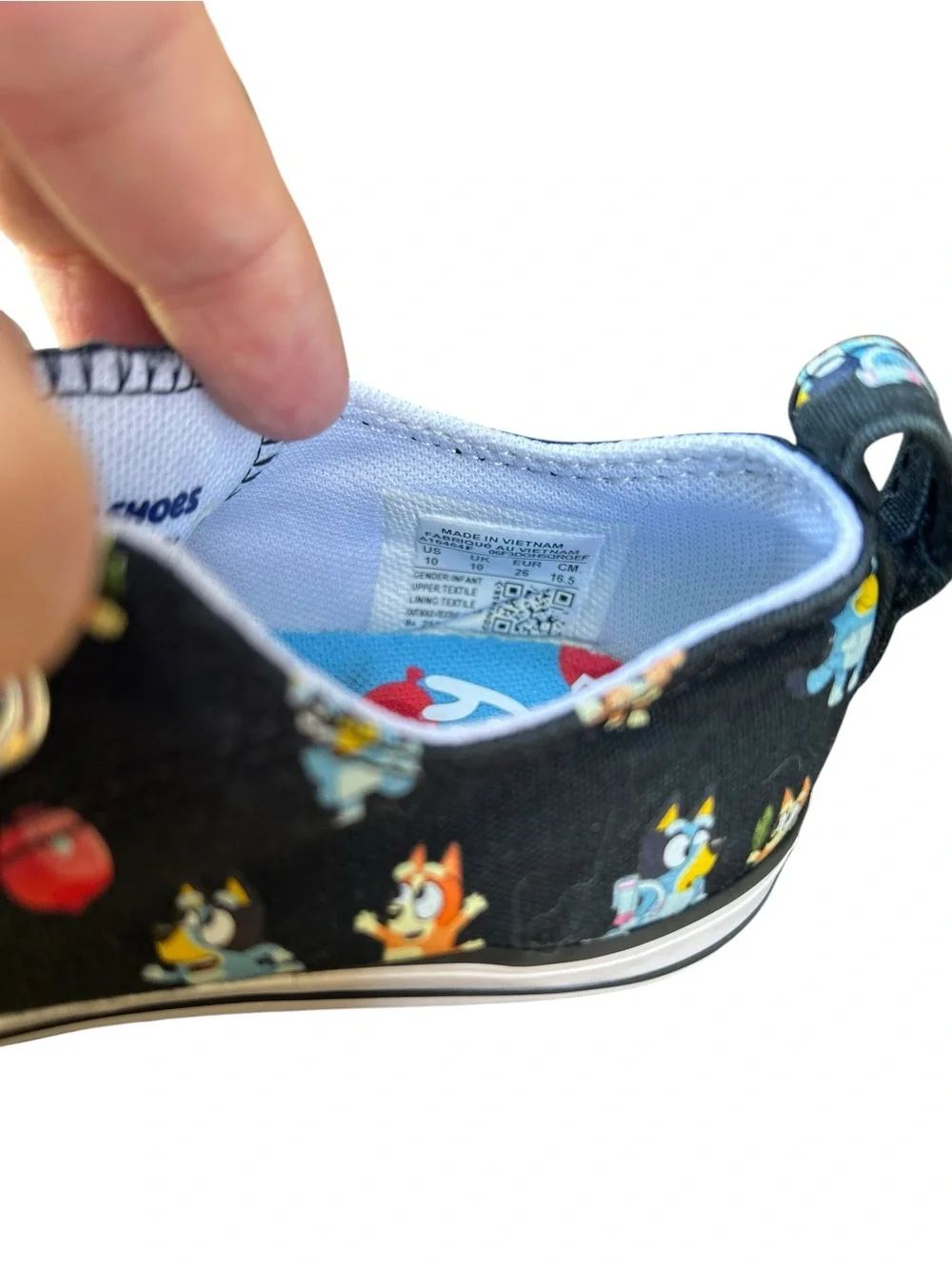 Bluey Converse Chuck Taylor Toddler Kids‎ Sz 10 Black Low Top VGUC